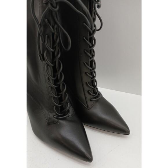 Aldo Womens Began Leather Ankle Boot - Black - New No Box - Picture 2 of 8